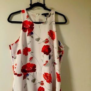 White summer cocktail dress